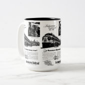Tasse 2 Couleurs Centennial 1951 de chemin de fer de Lackawanna (Devant gauche)