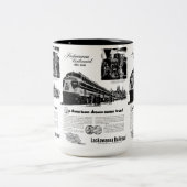 Tasse 2 Couleurs Centennial 1951 de chemin de fer de Lackawanna (Centre)