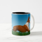 Tasse 2 Couleurs Central de chien d'Ibizan (Devant droit)