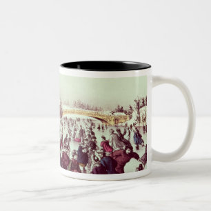 Tasse 2 Couleurs Central Park, hiver : Le carnaval de patinage