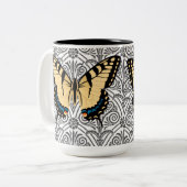 Tasse 2 Couleurs Centre d'attention papillon (Devant gauche)