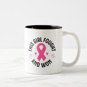 Tasse 2 Couleurs Céramique Café Mug-Breast Cancer