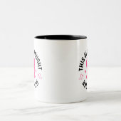Tasse 2 Couleurs Céramique Café Mug-Breast Cancer (Centre)
