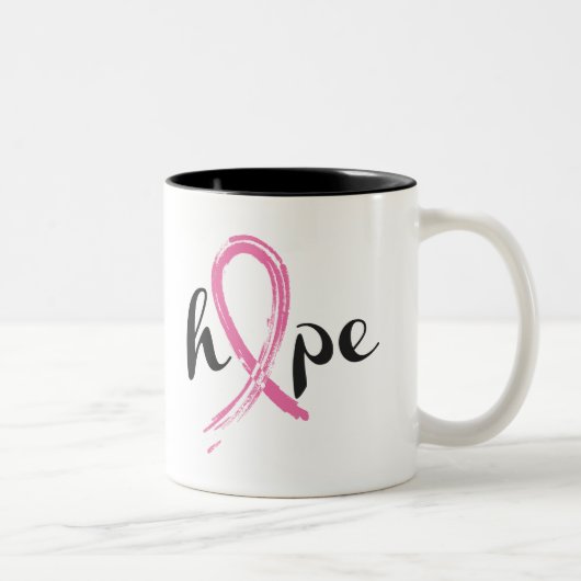 Tasse 2 Couleurs Céramique Café Mug-Breast Cancer (Droit)