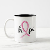 Tasse 2 Couleurs Céramique Café Mug-Breast Cancer (Gauche)