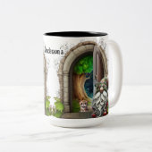 Tasse 2 Couleurs Céramique Gnome (Devant droit)