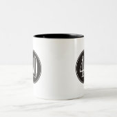 Tasse 2 Couleurs Cercle #40 noir (Centre)