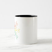 Tasse 2 Couleurs cercle de ciseaux (Centre)