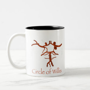 Tasse 2 Couleurs Cercle de l'anatomie du cerveau de Willis Neuro
