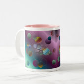 Tasse 2 Couleurs Cercles flottants à 3 dimensions (Devant gauche)