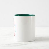 Tasse 2 Couleurs Cerdito navideño sonriente (Centre)