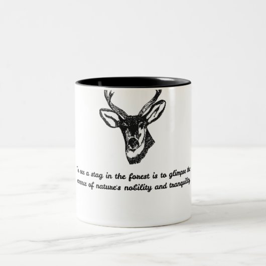 Tasse 2 Couleurs cerf (Centre)