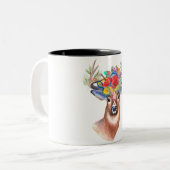 Tasse 2 Couleurs Cerf (Devant gauche)