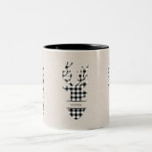 Tasse 2 Couleurs Cerf blanc et noir neutre (Centre)