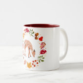 Tasse 2 Couleurs Cerf d'automne (Devant droit)