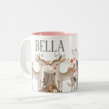 Cerf de bois personnalisé embrasser Folk Art