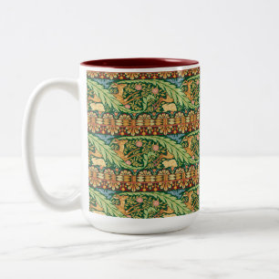 Tasse 2 Couleurs Cerf et Lapin de Noël victorien - Walter Crane