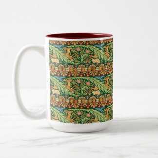 Tasse 2 Couleurs Cerf et Lapin de Noël victorien - Walter Crane