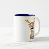 Tasse 2 Couleurs Cerf mignon (Devant droit)