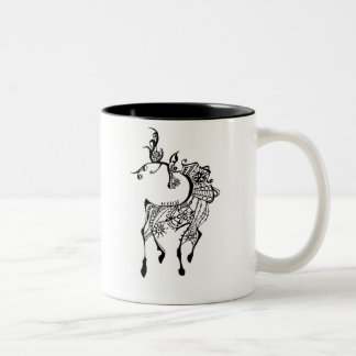 Tasse 2 Couleurs Cerfs communs de bijou