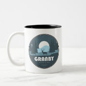 Tasse 2 Couleurs Cerfs du parc provincial Granby (Gauche)