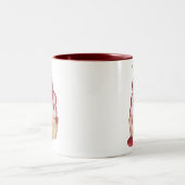 Tasse 2 Couleurs Cerise Cupcake (Centre)