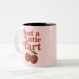 Tasse 2 Couleurs Cerise Sassy Juste un peu acidulée Retro Rouge & R