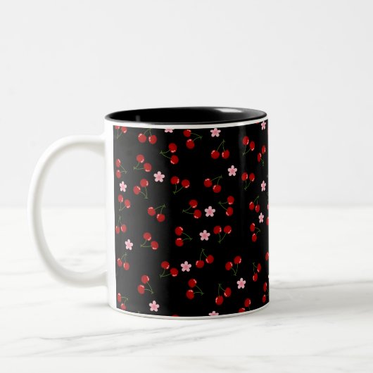 Tasse 2 Couleurs Cerises foncées (Gauche)
