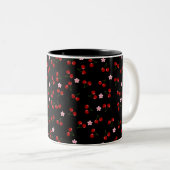 Tasse 2 Couleurs Cerises noires (Devant droit)