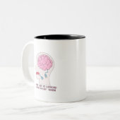 Tasse 2 Couleurs Cerveau débranché (Devant gauche)