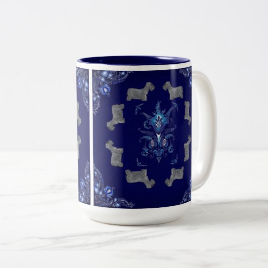 Tasse 2 Couleurs Cesky Terrier (Devant droit)