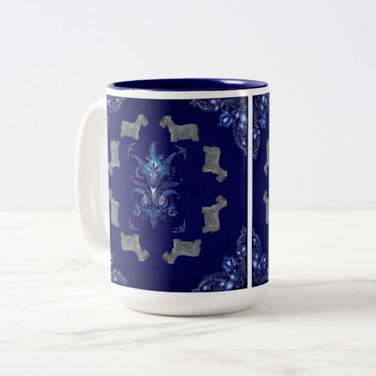 Tasse 2 Couleurs Cesky Terrier (Devant gauche)