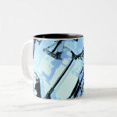 Tasse 2 Couleurs C'est à propos du scooter ! - Trucs de scooter (Devant gauche)