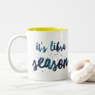 Tasse 2 Couleurs C'est aquarelle d'anniversaire de zodiaque de