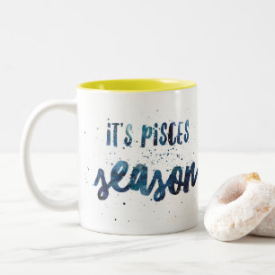 Tasse 2 Couleurs C'est aquarelle d'anniversaire de zodiaque de
