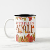Tasse 2 Couleurs C'est automne Y'all automne Feuilles automne saiso (Gauche)