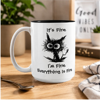 Tasse 2 Couleurs C'est bien, je vais bien, tout va bien