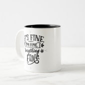 Tasse 2 Couleurs C'est bon, ça va, tout va bien (Devant gauche)