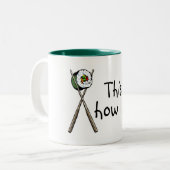 Tasse 2 Couleurs C'est comment je roule des sushi (Devant gauche)