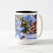 Tasse 2 Couleurs C'est de plus en plus Noël ! (Devant droit)