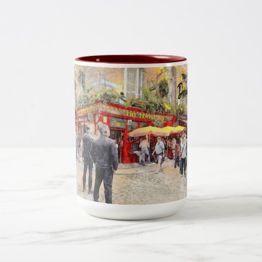 Tasse 2 Couleurs C'est Dublin-Irlande (Centre)