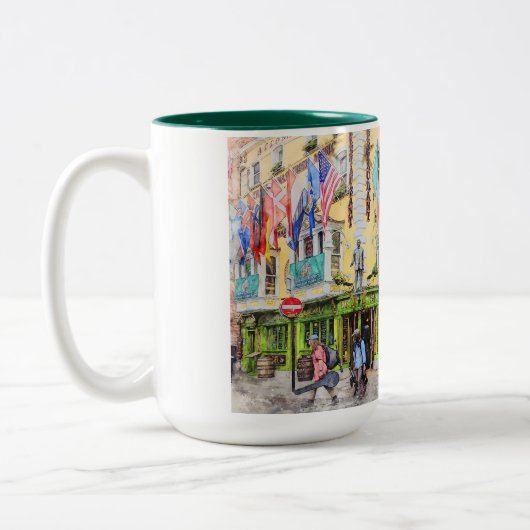 Tasse 2 Couleurs C'est Dublin-Irlande (Gauche)
