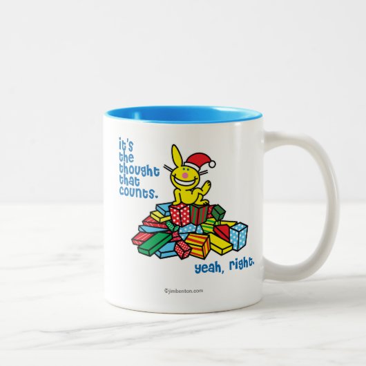 Tasse 2 Couleurs C'est la pensée qui compte (Droit)