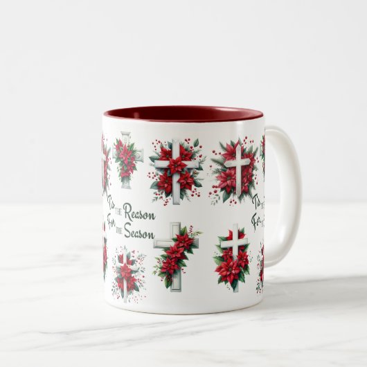 Tasse 2 Couleurs C'est la raison de la saison (Devant droit)