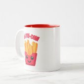 Tasse 2 Couleurs C'est le Vendredi ! Cartoon de Fry Français mignon (Devant gauche)