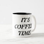 TASSE 2 COULEURS C'EST L'HEURE DU CAFÉ (Devant droit)
