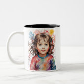 TASSE 2 COULEURS C'EST L'HEURE DU CAFÉ (Gauche)