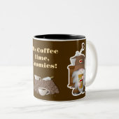 Tasse 2 Couleurs C'est l'heure du café, Gnomies ! (Devant droit)