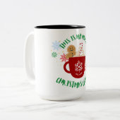 Tasse 2 Couleurs C'est ma confiture de Noël (Devant gauche)