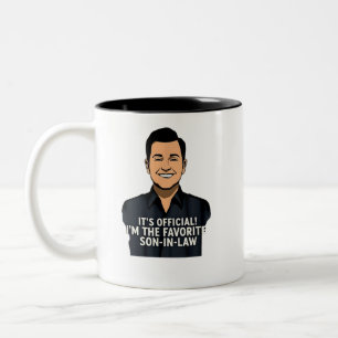 Tasse 2 Couleurs C'est officiel, je suis le gendre préféré
